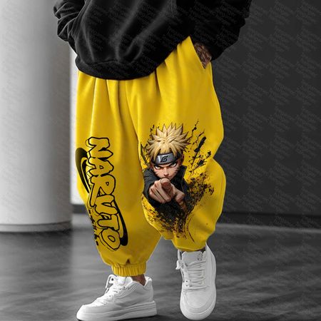 Unisex    Casual Anime Streetwear Pants.Na