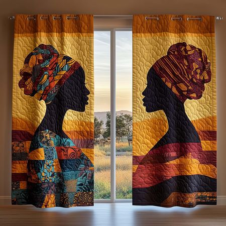 Ankara Muse Quilted Curtains GFTOQM1706