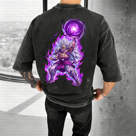 Unisex Anime Inspired Vintage Washed T-Shirt