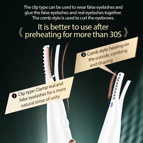 Clip-Type Heated Eyelash Curler