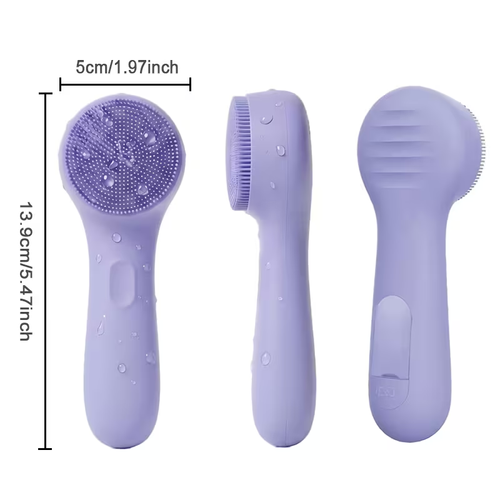 Portable Electric Silicone Facial Cleansing Brush for Men & Women
