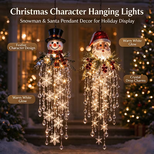 Hanging Cascading Icicle String Lights