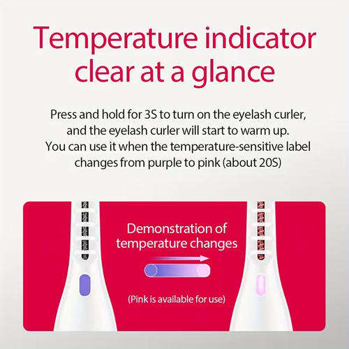 Clip-Type Heated Eyelash Curler