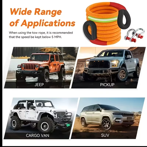 Heavy Duty Tow Rope Kit