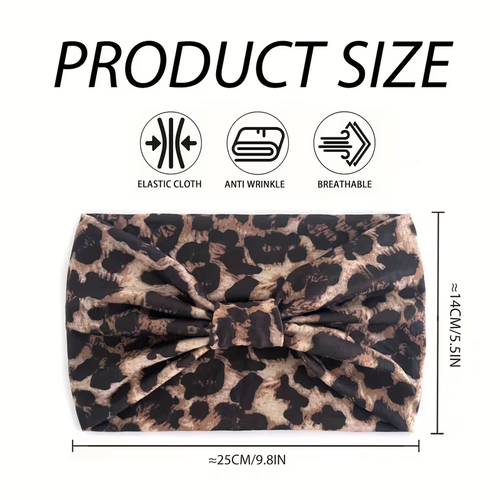 5 Wide Bohemian Headbands for Women