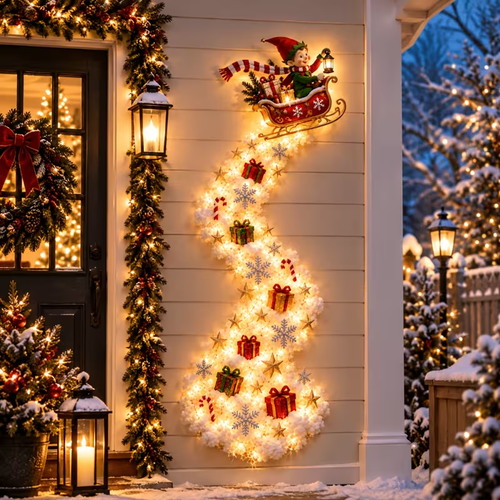 Christmas Magic Track Wall Lights