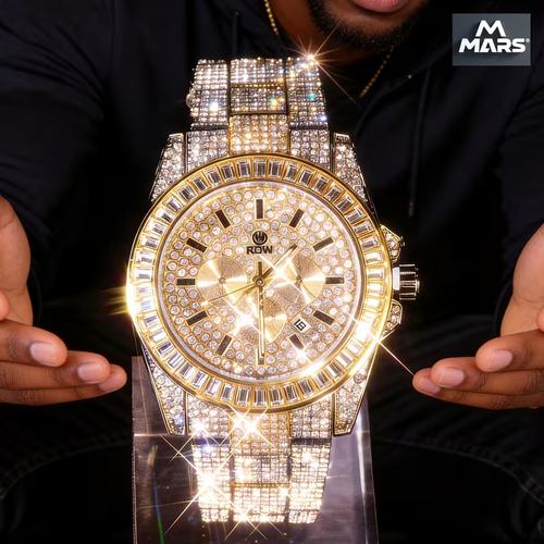 Westcoast Blitzbling Stage Wristwatch Apexglow Duochronometer Quadsacredtribute Street Crown Bestowal Hiphop Heirloom