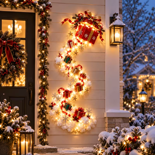 Christmas Magic Track Wall Lights