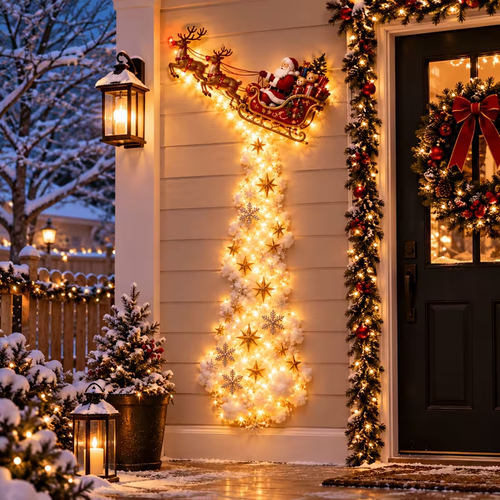 Christmas Magic Track Wall Lights