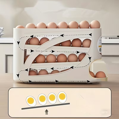 30-Egg, 4-Tier Refrigerator Egg Holder
