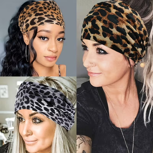 5 Wide Bohemian Headbands for Women