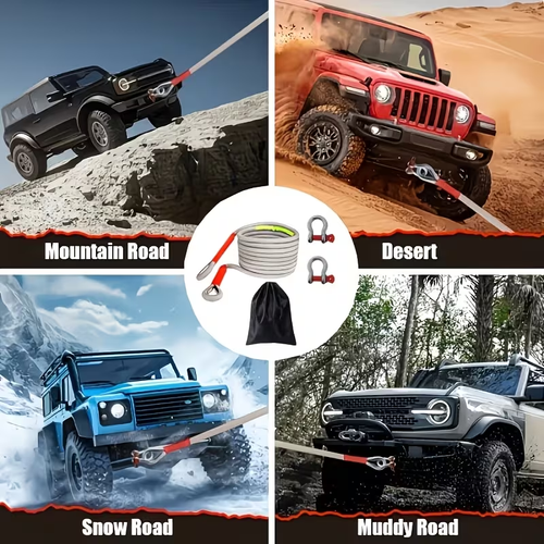 Heavy Duty Tow Rope Kit
