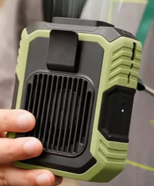 High-speed waist-mounted fan