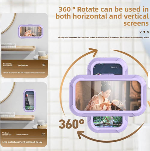 Bathroom phone holder