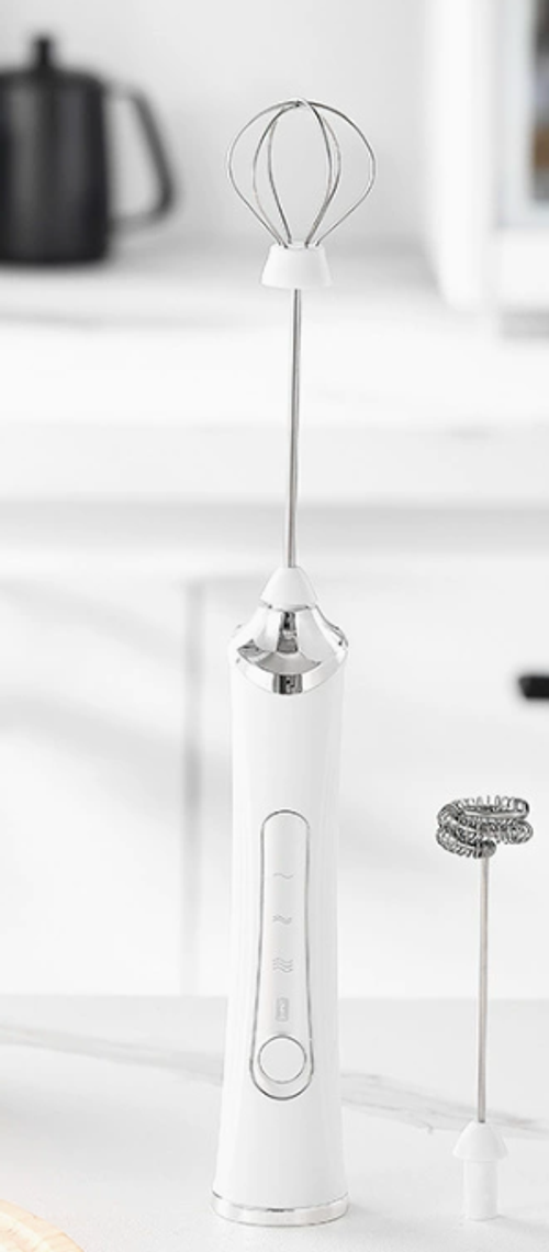 Rechargeable milk frother