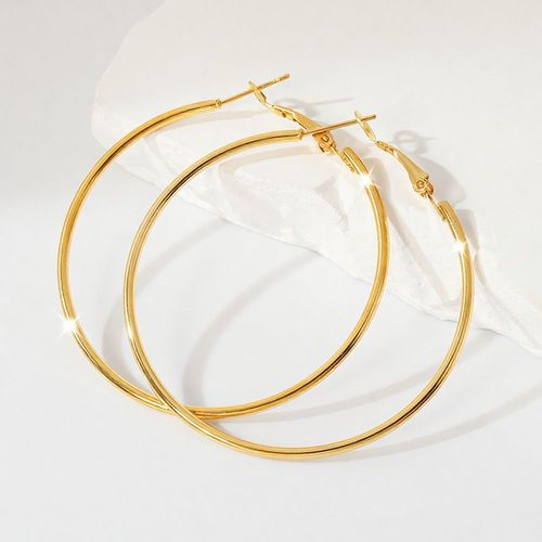 Golden Circle | 7cm Stainless Steel Hoops – Tarnish-Free & Hypoallergenic