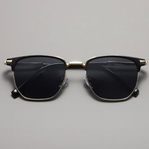 Men's Vintage Square Frame Sunglasses, Trendy Casual Sunglasses for Everyday Use, Fashion Accessories for Outdoor Activities, High Quality Sunglasses, Trendy Frames Sunglasses, Fashionable Sunglasses