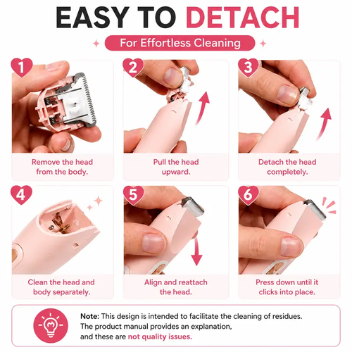 Women's Rechargeable 2-in-1 Dual-Head Electric Trimmer - Rechargeable Shaver Machine, Body Shaver, Bikini Trimmer, Facial & Underarm Hair Remover, Self Care Gadget for Abs, Mother's Day Gift