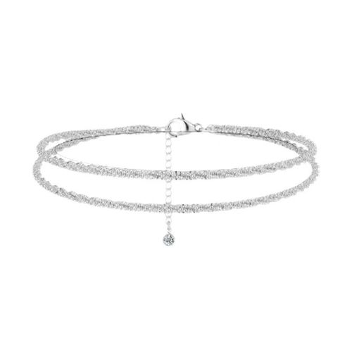 TEWIKY Dainty Layered Waterproof Anklet For Women Adjustable Womens Anklet Set Stackable Figaro Beaded Cuban Link Anklets Daily Clothing Decor For Beach Summer Trendy All-match & Exquisite Jewelry Back To School