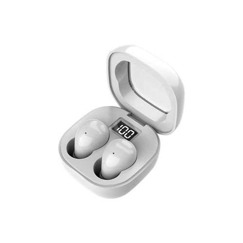 MSHUKCOE SK19 2024 New Ultra Small Invisible Wireless In-Ear Earbuds, 0.08 oz Lightweight Silicone, Noise Cancelling, 25 Hour Battery Life, for Side Sleepers, Cellphones Compatible, Gift Option, Privacy Focused