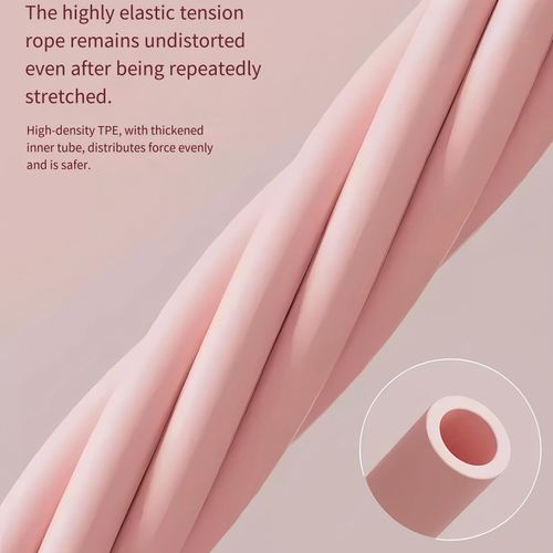 6-Strand Heavy Duty Abdominal Crunch Fitness Equipment – Leg & Core Workout, Sit-Up Assist, Home Gym Exercise, Non-Slip Foot Pedal & Resistance Bands (Portable)