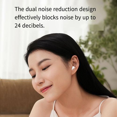 MSHUKCOE SK19 2024 New Ultra Small Invisible Wireless In-Ear Earbuds, 0.08 oz Lightweight Silicone, Noise Cancelling, 25 Hour Battery Life, for Side Sleepers, Cellphones Compatible, Gift Option, Privacy Focused