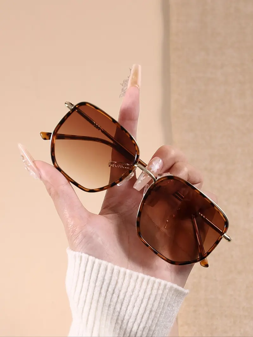 Unisex's Vintage Tinted Lens Sunglasses, Retro Outdoor Sports Sunglasses, Fashionable Sunglasses for Everyday Use, Trendy Casual Sunglasses, Stylish Glasses, Stylish Shades