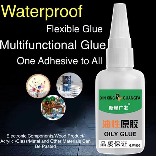 Universal Super Strong All-Purpose Glue – Oil-Based Adhesive for Plastic, Shoes, Ceramic, Wood, Metal, Jade, Leather & Tire Repair