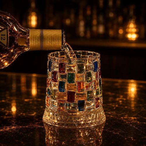 Spinning Whiskey Glass with Smooth 360° Rotation – Aerates Every Pour for Richer Flavor, Premium Gift for Whiskey & Bourbon Lovers, Home Bar Essential