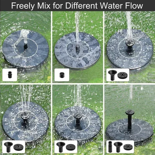 Solar Floating Fountain Floating Solar Fountain Garden Water Fountain Pool Pond Decoration Solar Panel Powered Fountain