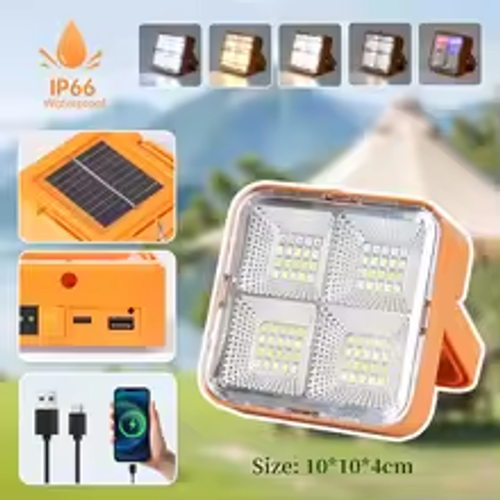 Solar USB Camping Light | Rechargeable Outdoor Lantern | Emergency LED Light