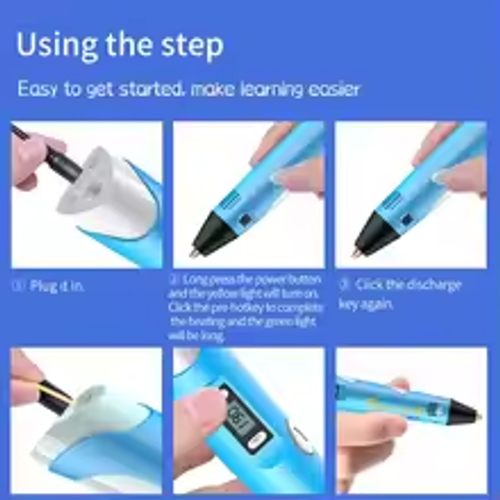 Kids 3D Drawing Pen - Safe & Easy DIY Creative Tool
