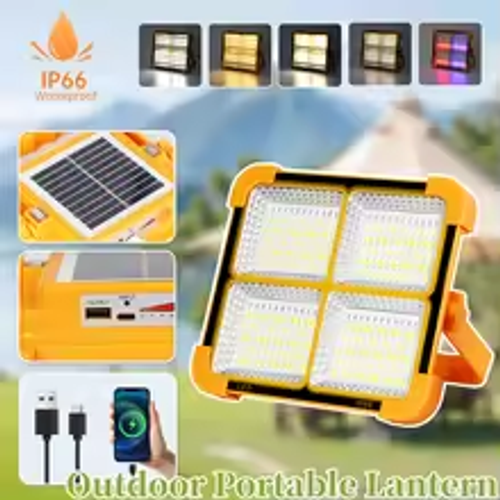 Solar USB Camping Light | Rechargeable Outdoor Lantern | Emergency LED Light