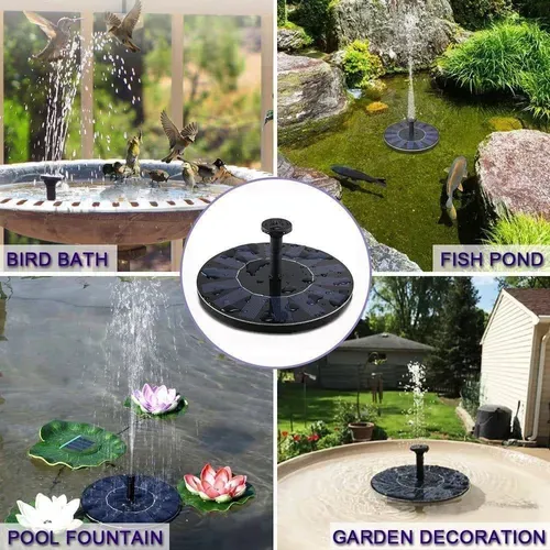 Solar Floating Fountain Floating Solar Fountain Garden Water Fountain Pool Pond Decoration Solar Panel Powered Fountain