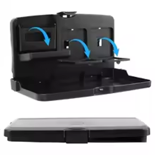 🚗Car multi-function folding stand Car rear seat dining table tray | Food and beverage + mobile phone holder | Universal style