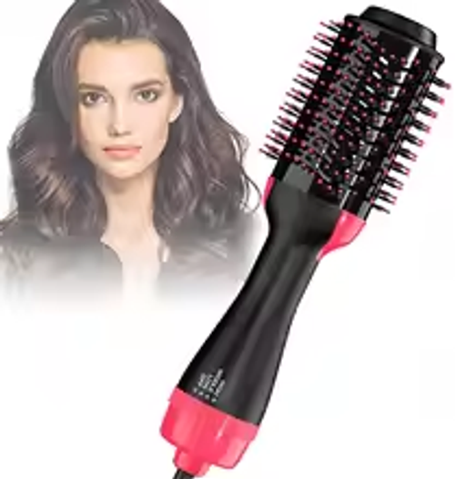 3-in-1 Styler  Ionic Hot Air Brush | Blow Dry + Volumize + Straighten | Anti-Frizz Hair Tool