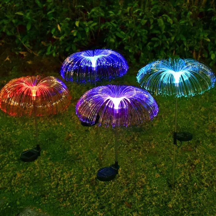 Seven Color Changing Solar Jellyfish Garden Light Outdoor Decoration Christmas Halloween Party Festival Garden Path Street Light