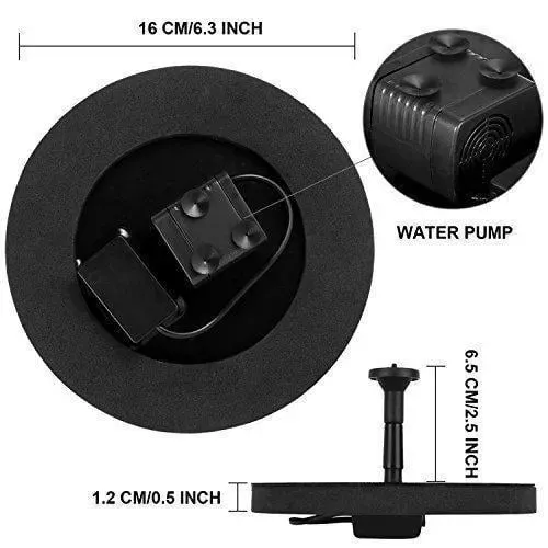 Solar Floating Fountain Floating Solar Fountain Garden Water Fountain Pool Pond Decoration Solar Panel Powered Fountain
