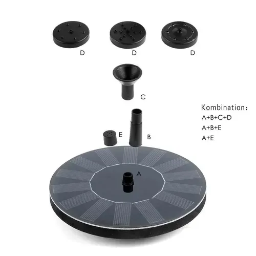 Solar Floating Fountain Floating Solar Fountain Garden Water Fountain Pool Pond Decoration Solar Panel Powered Fountain
