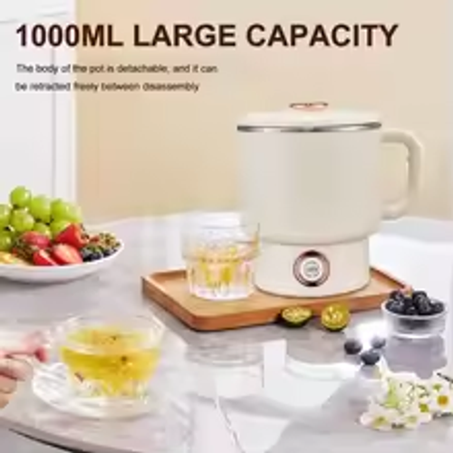 🔥3-in-1 Foldable Pot  Mini Electric Cooker | Rice Cooker + Hot Pot + Kettle | Portable for Travel & Home
