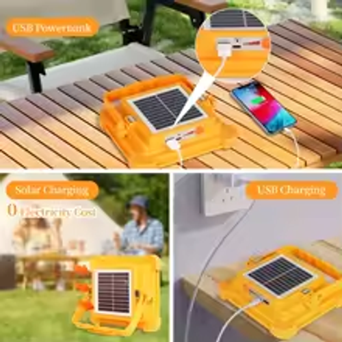 Solar USB Camping Light | Rechargeable Outdoor Lantern | Emergency LED Light