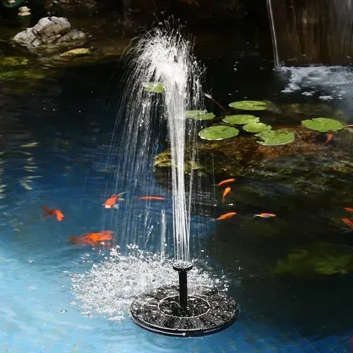Solar Floating Fountain Floating Solar Fountain Garden Water Fountain Pool Pond Decoration Solar Panel Powered Fountain
