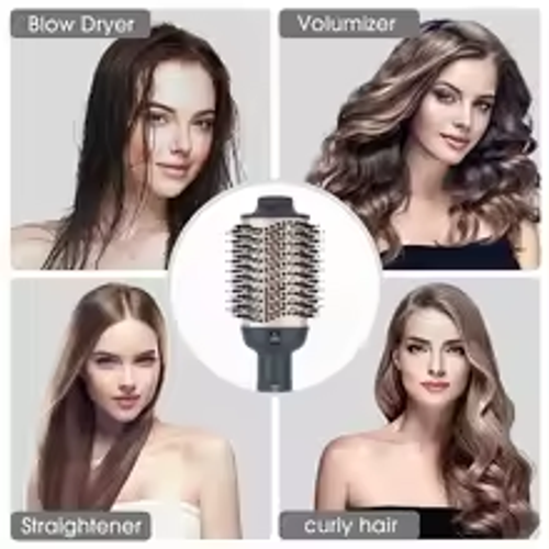 Negative Ion Hot Air Brush · Straighten, Curl & Smooth​