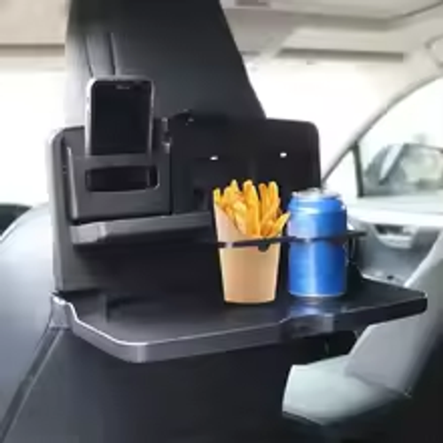 🚗Car multi-function folding stand Car rear seat dining table tray | Food and beverage + mobile phone holder | Universal style