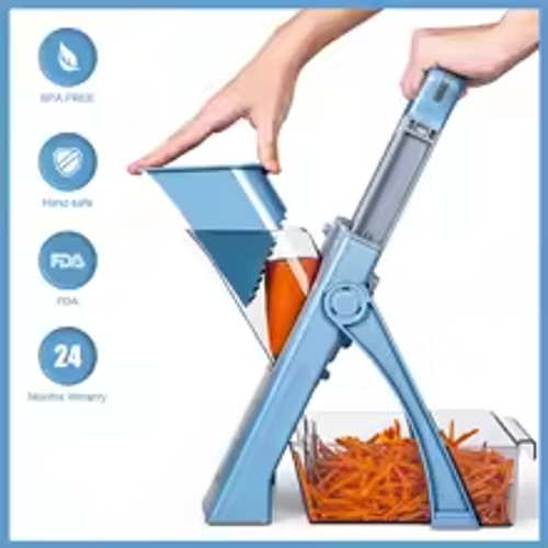 All-in-1 Food Chopper  Multi-Function Vegetable Slicer | Dicer + Grater + Shredder