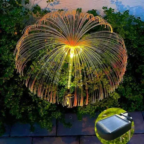 Seven Color Changing Solar Jellyfish Garden Light Outdoor Decoration Christmas Halloween Party Festival Garden Path Street Light