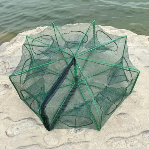 🐟 Reinforced fishing net, automatic folding