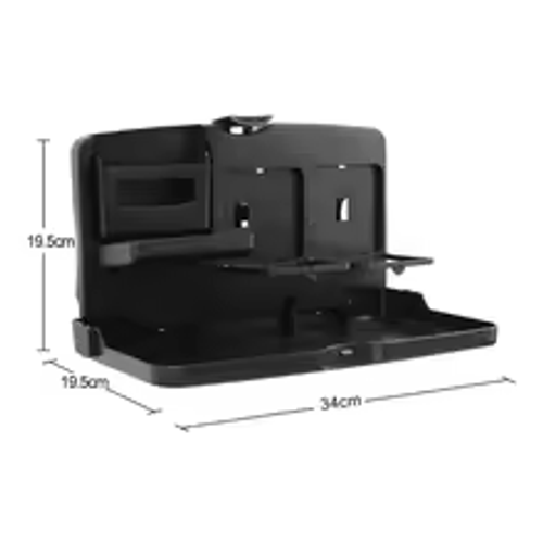 🚗Car multi-function folding stand Car rear seat dining table tray | Food and beverage + mobile phone holder | Universal style
