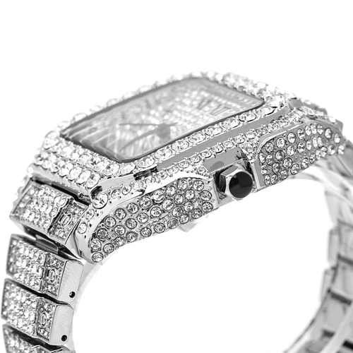 Luxury Diamond Men Women Watches Gold Watch Ladies Wrist Watch Luxury Rhinestone Unisex Bracelet Watches Female Clock 2025 New
