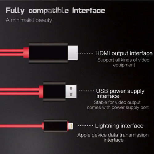 1080P No Lagging HDMI TV Cable - No network required for screen casting